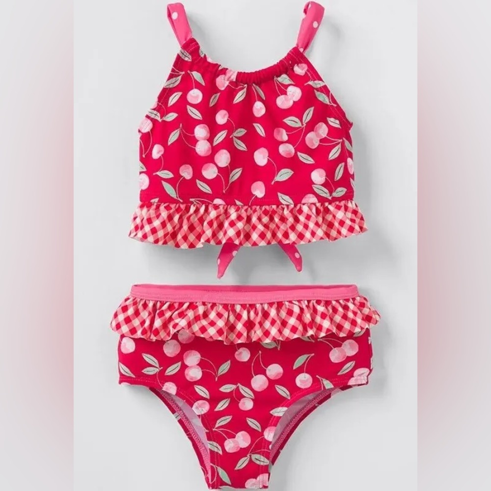 Matilda Jane Enchanted Garden Sandy Springs Two-piece Cherry Swimsuit